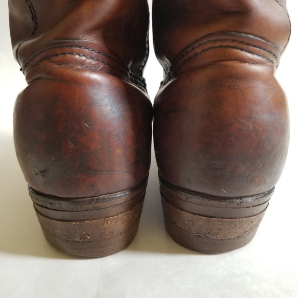 VTG Red Wing Boots Mens Size 8B Brown Cowboy West - Picture 5 of 8